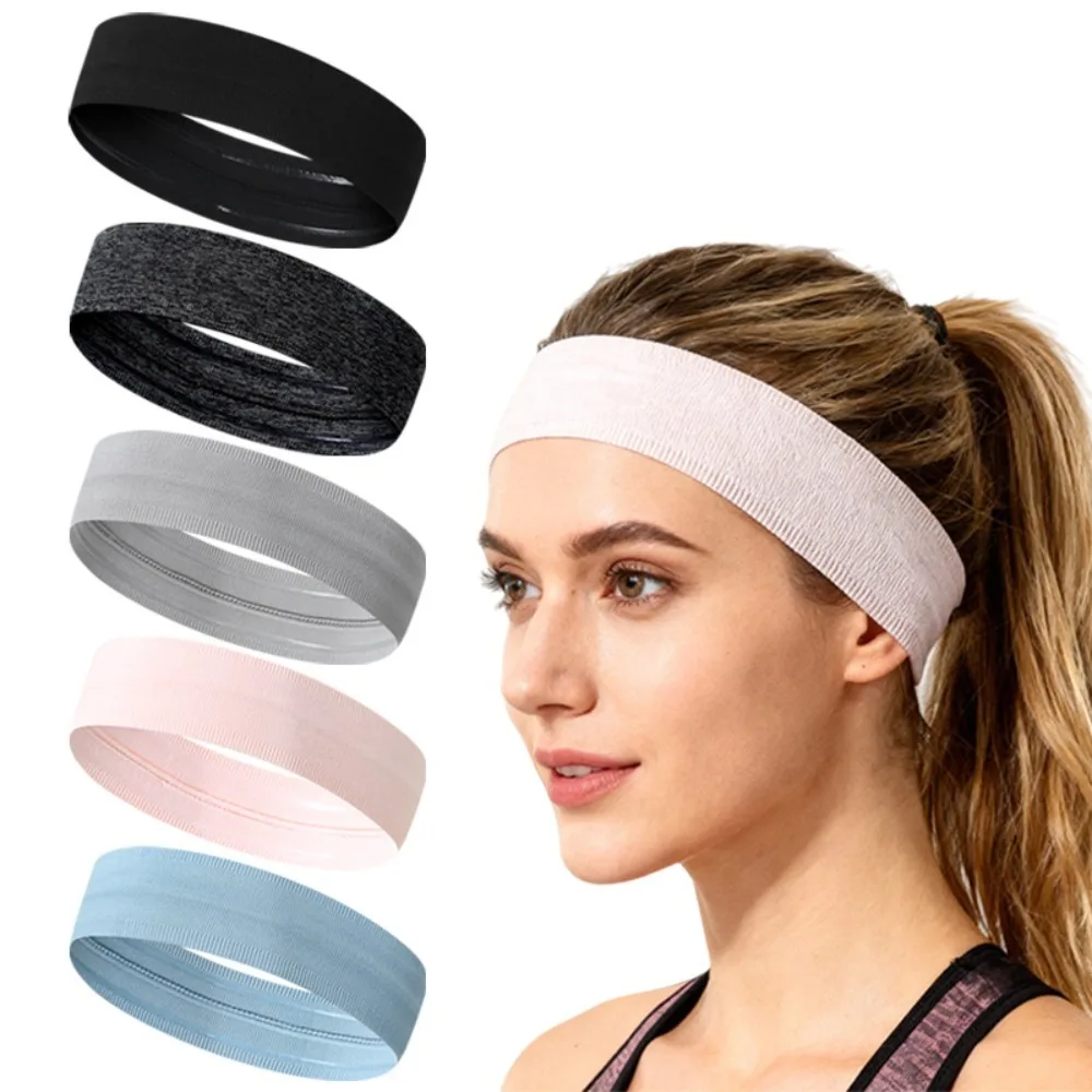 

Регулируемая эластичная повязка для волос, впитывающая пот, спортивная повязка на голову для мужчин и женщин, для бега, йоги, тренажерного зала, повседневного использования, аксессуары для волос