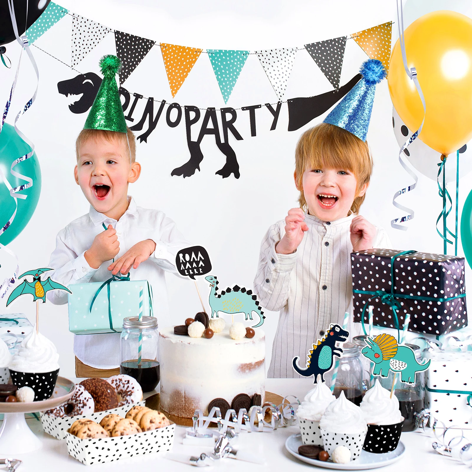 

10 pcs For Dogs Adults Cats Dogs Caps Adjustable Cone Paper Hats Dog Party Hat Happy Birthday Hat Party Decor