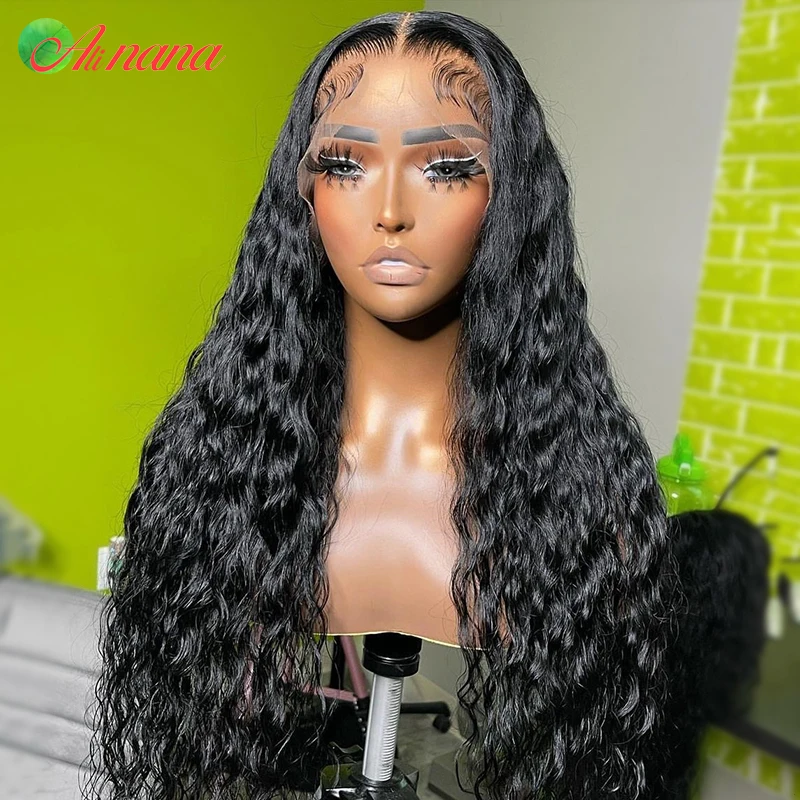 Perruque Lace Frontal Wig brésilienne naturelle bouclée, cheveux humains, 13x4, 13x6, 30 pouces, perruque Lace Frontal transparente, pour femmes africaines