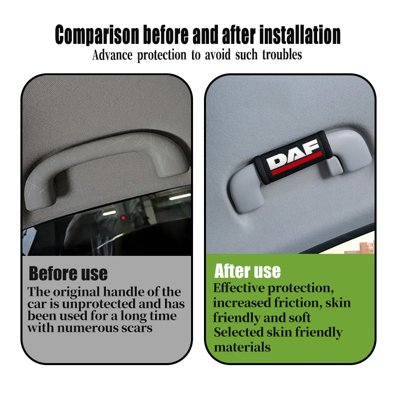 Car Door Handle Anti Scratch Handle Protector Pad Accessories For DAF XF 95 105 CF LF VAN view 2