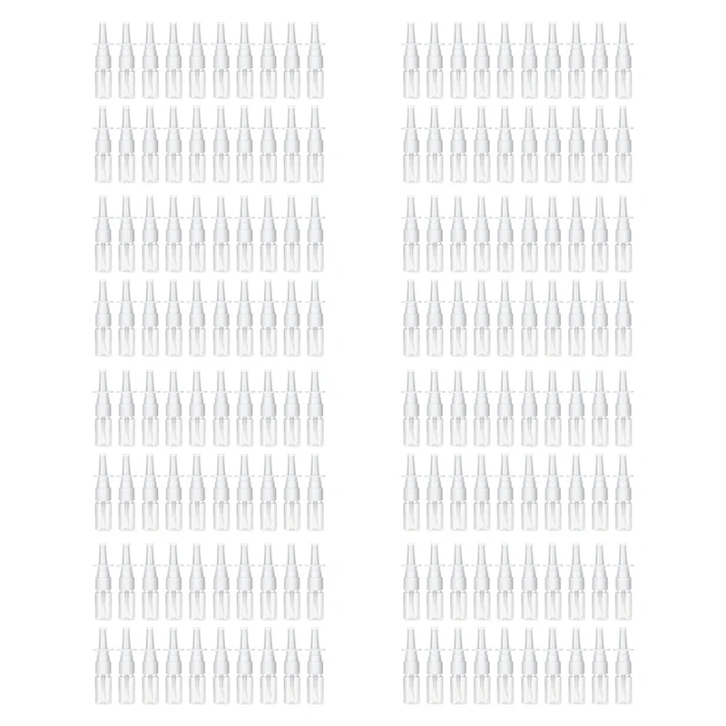 

160 шт. бутылка с распылителем для носа, 10 мл, прозрачная маленькая пустая бутылка с распылителем для носа, многоразовые распылители для мелкого тумана для путешествий-B91B