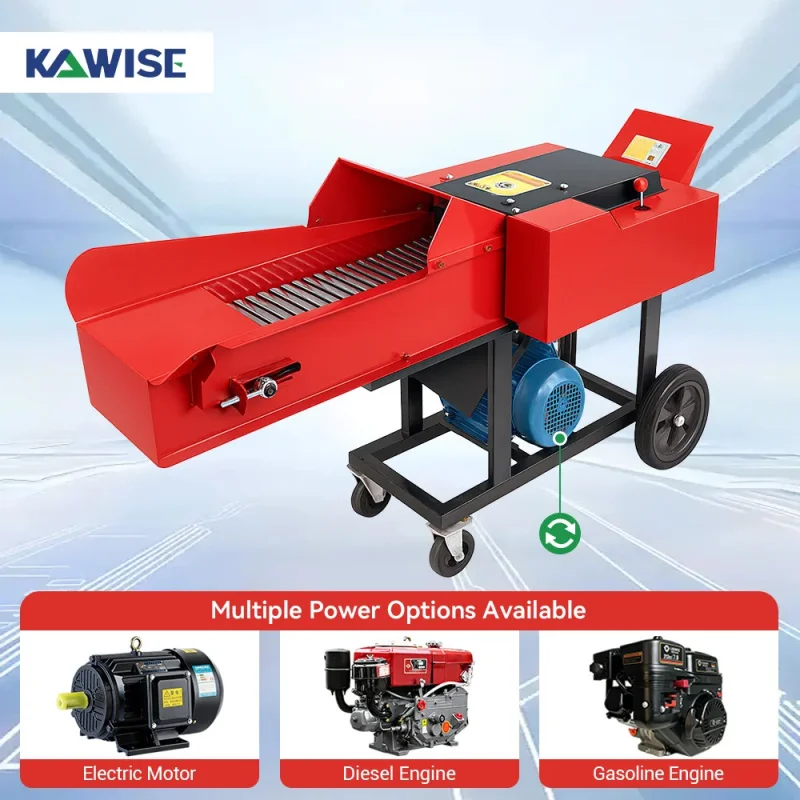 

Electric Motor Chaff Cutter Machine For Straw Silage And Corn Stalk Fodder High Efficiency Forage Chopper