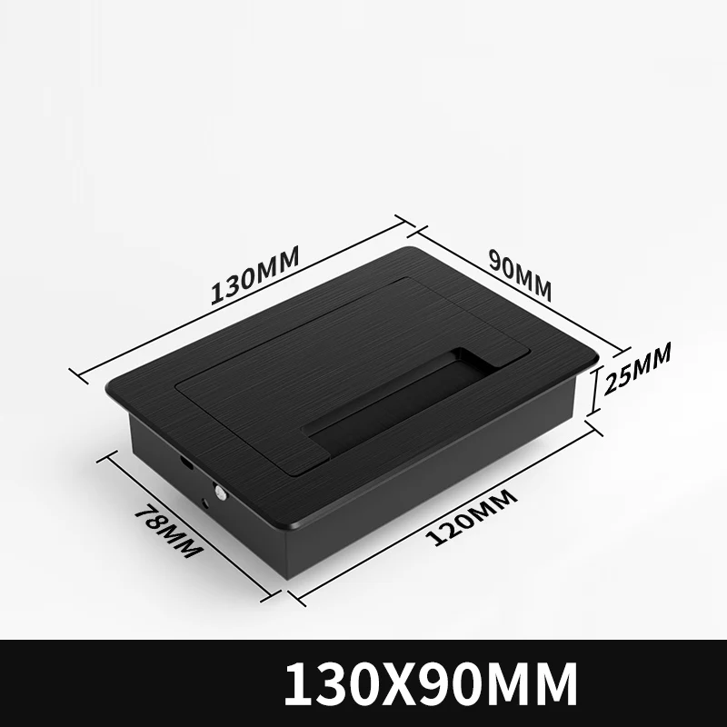 120x600 알루미늄 합금 화이트 케이블 그로밋(브러시 포함), TV 캐비닛 컴퓨터 책상용 방진 구멍 커버, 배선 관리 1개