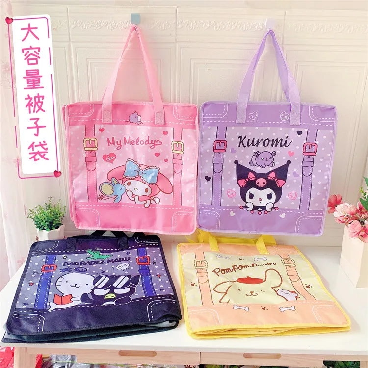 

Kuromi KT Twin Star Fashion Anime Travel Duffels Portable Cartoon Handbag Makeup Clothing Storage Bag Luggage Bags Unisex Gift