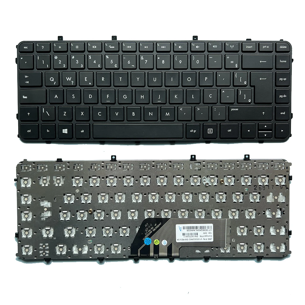 Novo Teclado Russo/Brasileiro (RU/BR) para HP Envy 4 6 4-1000 4-1100 4-1200 6 6-1000 6-1100 6-1200 Envy 4-1030us Envy4 Envy6