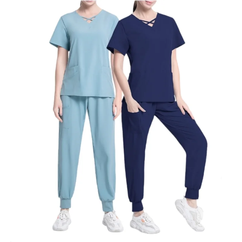 

Thread Scrub sets Dental surgical gowns Nurse Uniform Doctor hospital cllinic Medical Uniform Beauty Salon pharmacy Workwear