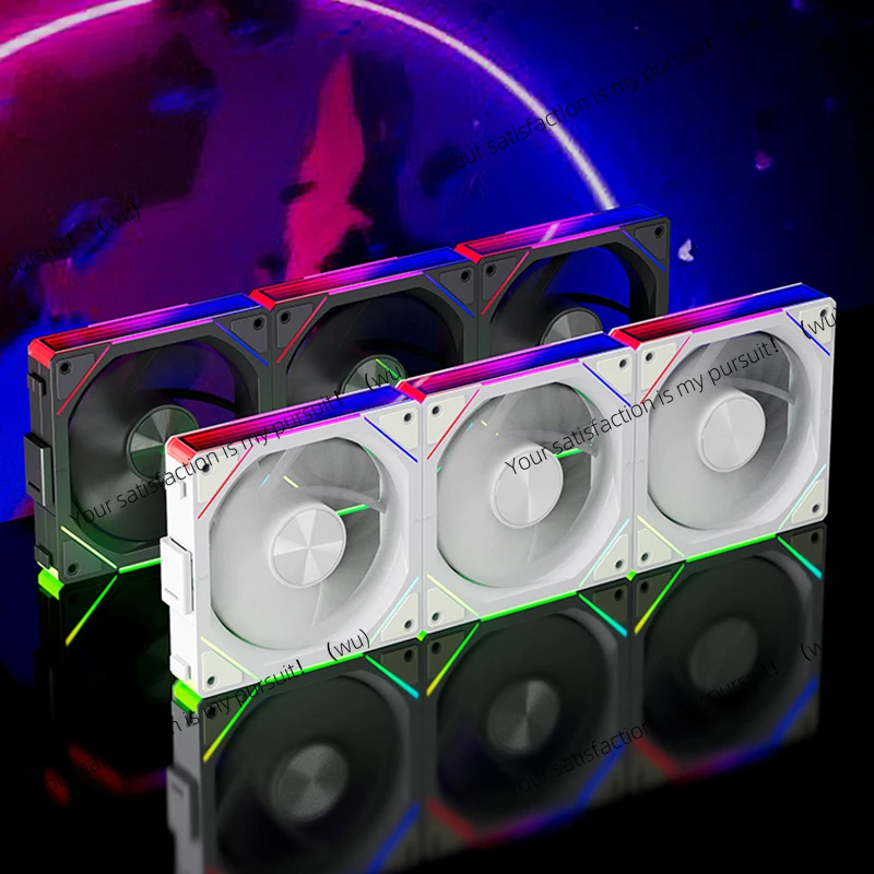 

ZOCI JM-5 Комплект беспроводного охлаждающего вентилятора 800-2000 об/мин 5 В 3-контактный корпусной вентилятор ARGB, совместимый с радиатором водяного охлаждения 240 или 360 градусов