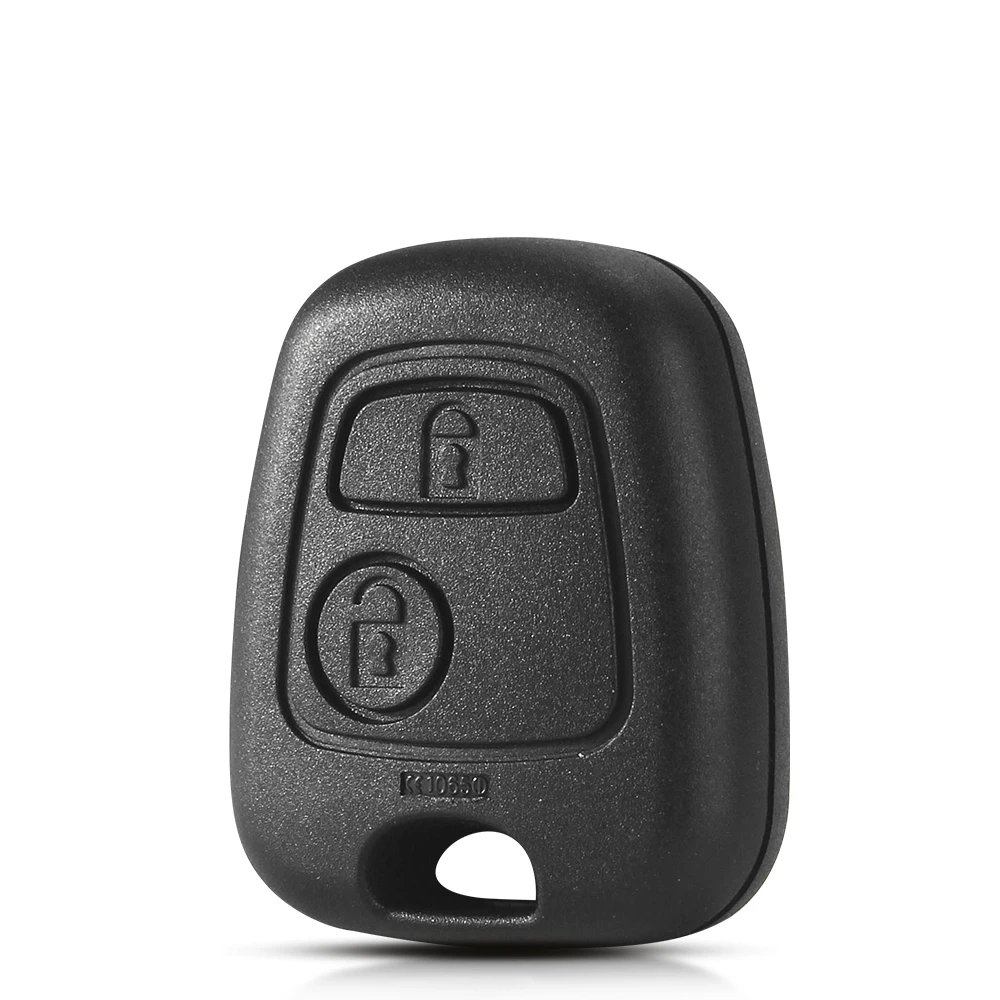 KEYYOU For Peugeot 107 206 207 306 407 For Toyota For Citroen C1 C2 C3 Remote Fob 2 Buttons Case No Logo Replacement Key Shell