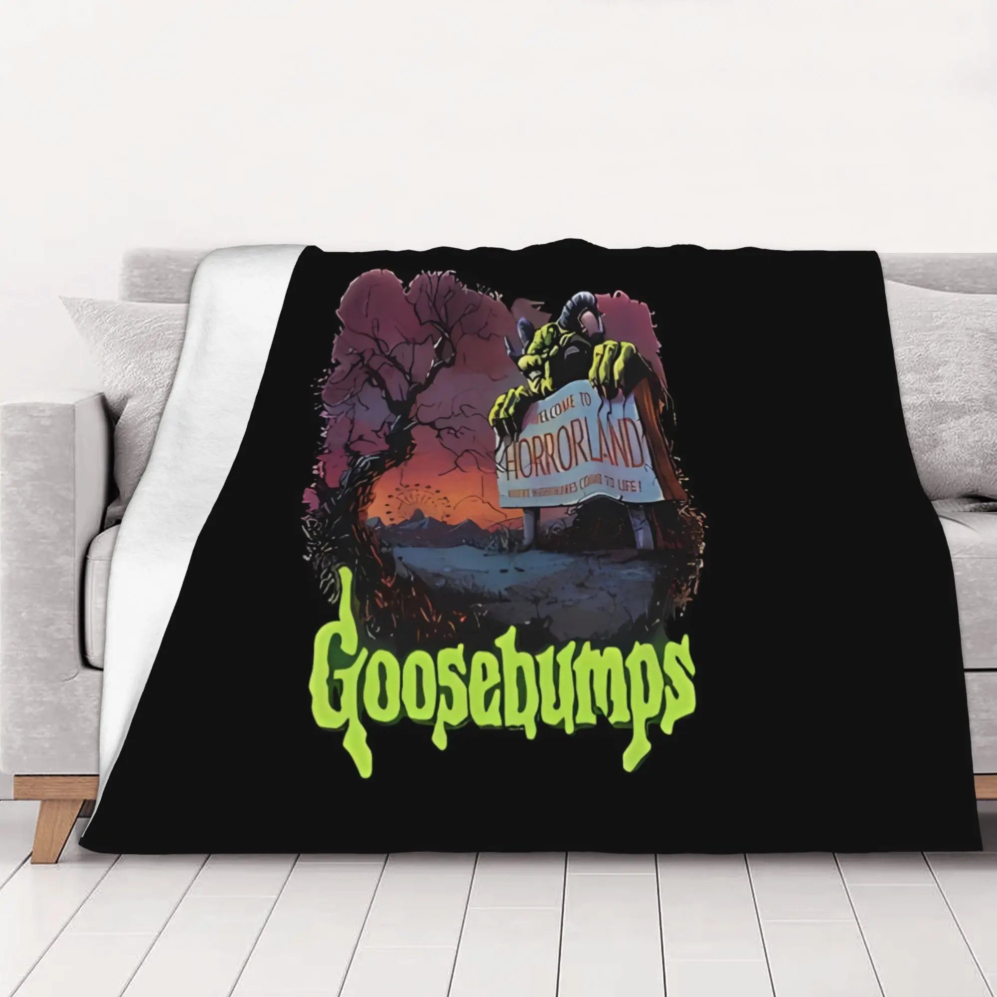 1PC home Cutecore Halloween Goosebumps Goosebumps Blanket Super Cosy Plush Home Living Room Sofa halloween