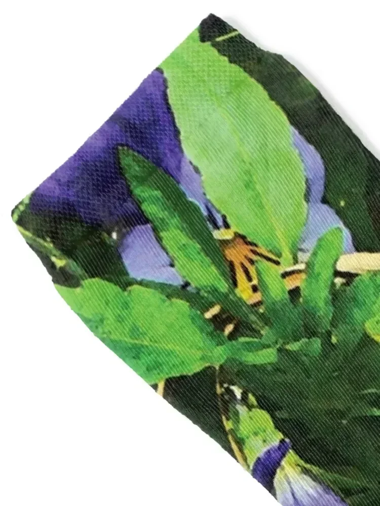 Pansies Socks halloween hiphop designer gift Socks Men Women's