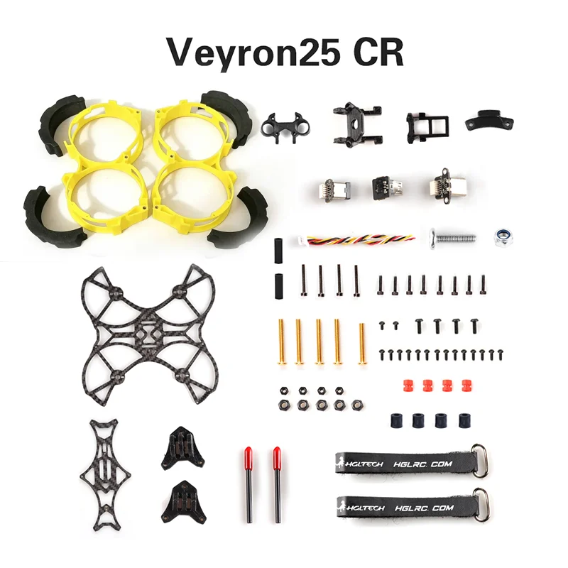 HGLRC Veyron25CR Kit telaio interno Cinewhoop da 2,5 pollici per parti da corsa drone FPV Freestyle Quadcopter RC