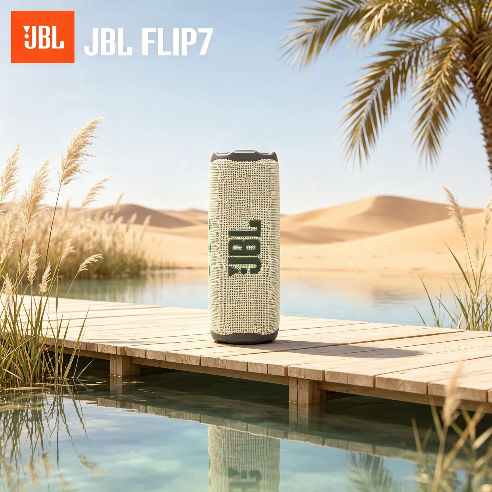 JBL Flip7 Rugged Bluetooth Speaker, IP68 Waterproof Dust‑Resistant, Portable Cylinder, JBL App for Camping Picnic Gatherings