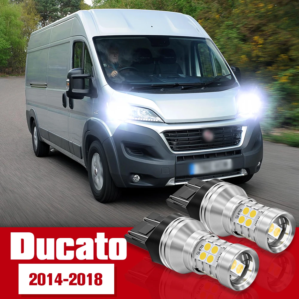 2pcs LED Accessories Daytime Running Light DRL For Fiat Ducato 2014 2015 2016 2017 2018