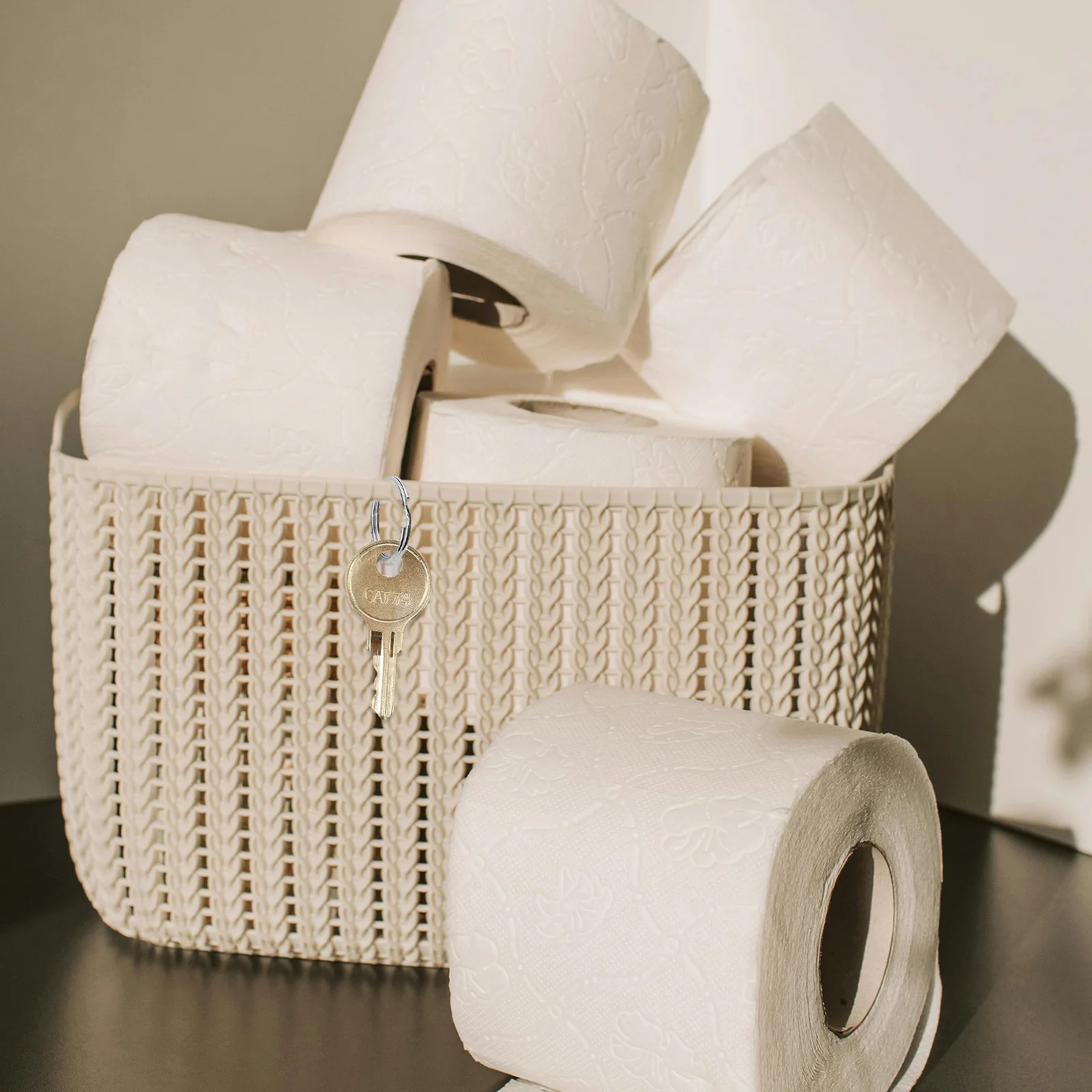 ชุดกุญแจเครื่องจ่ายกระดาษเช็ดมือ 6 ชิ้น ใช้แทนกันได้สำหรับเครื่องจ่ายกระดาษในห้องน้ำ ใช้งานง่ายสำหรับผู้จัดการห้องน้ำ