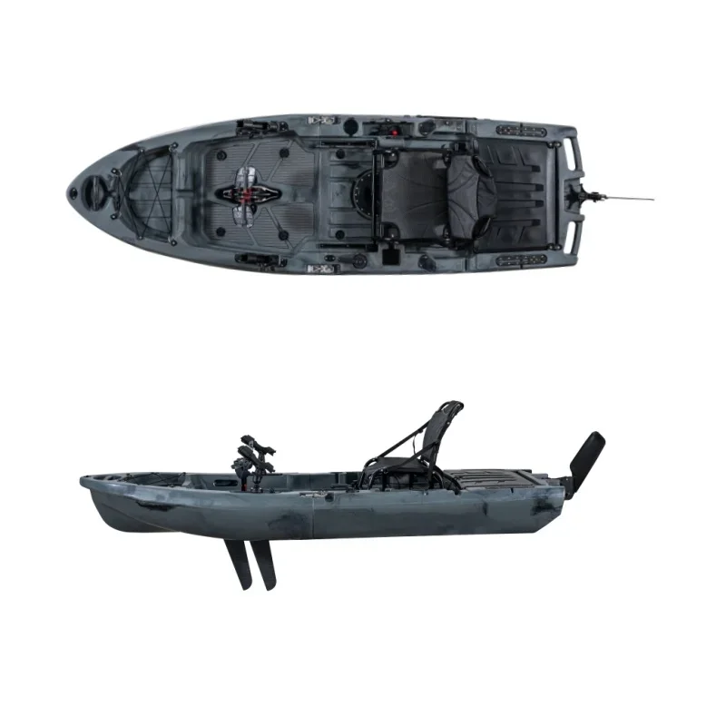 LSF Modular Fishing Kayak Splicing Kayaks Two Section Pedal Drive Kayak for Water Sports