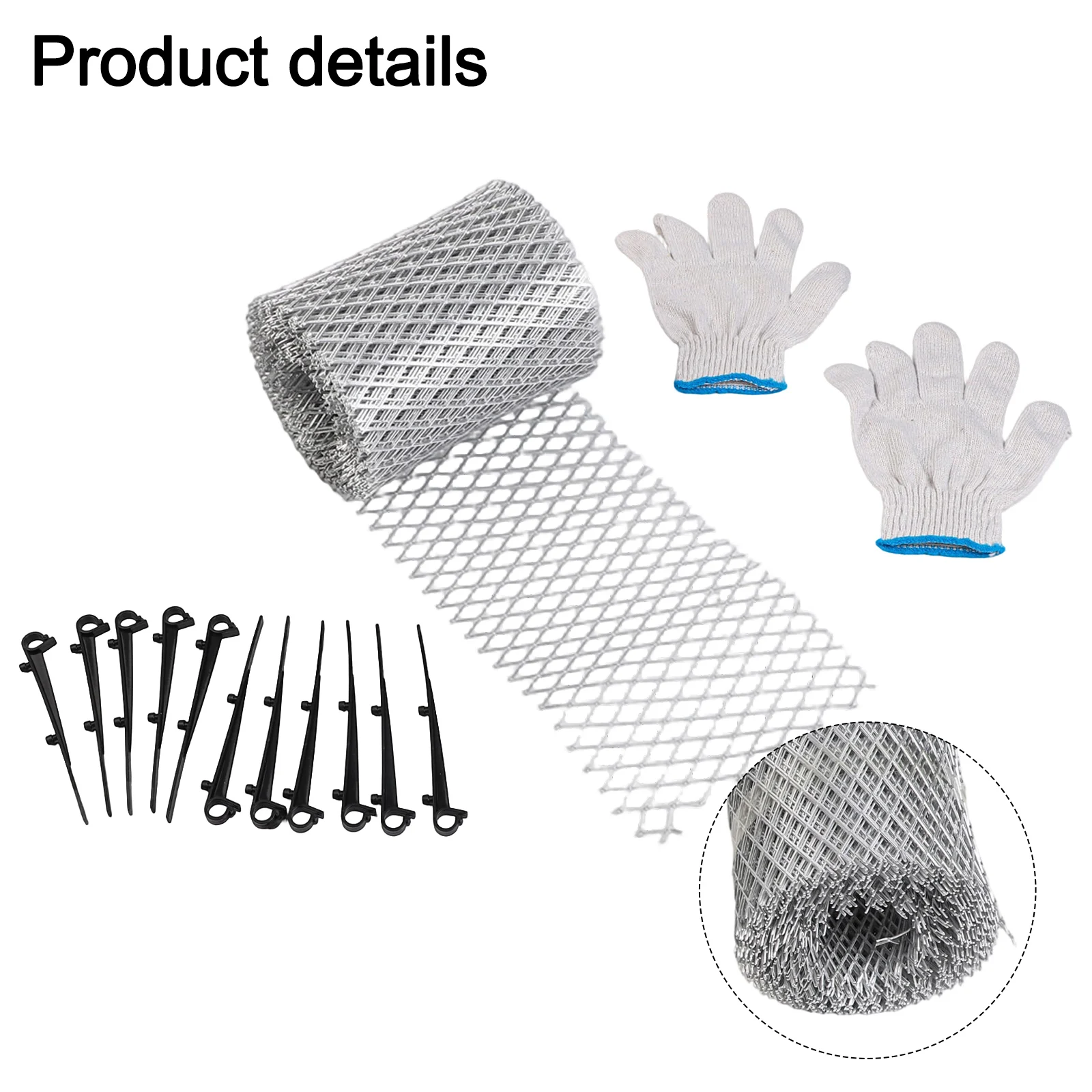 Roof Gutter Protective Cover 6M Aluminum with Anti Clogging Leaf Screen Design for Residential and Commercial Downpipe Safety