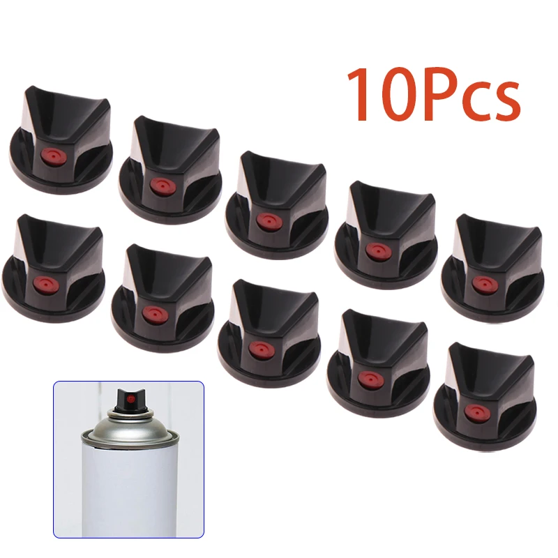 10Pcs Dot Fat Spray Paint Caps Plastic Spray Nozzles White Spray Paint Replacement Caps For Graffiti Street Art Aerosol Bottle