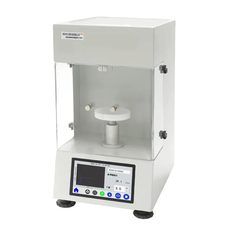 

0.01 precision automatic interface tension meter, platinum plate platinum ring method automatic surface tension meter
