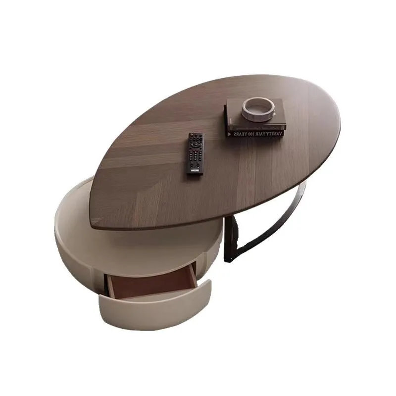 

Coffee table Italian minimalist small apartment living room household simple modern leaf-shaped combination tea table