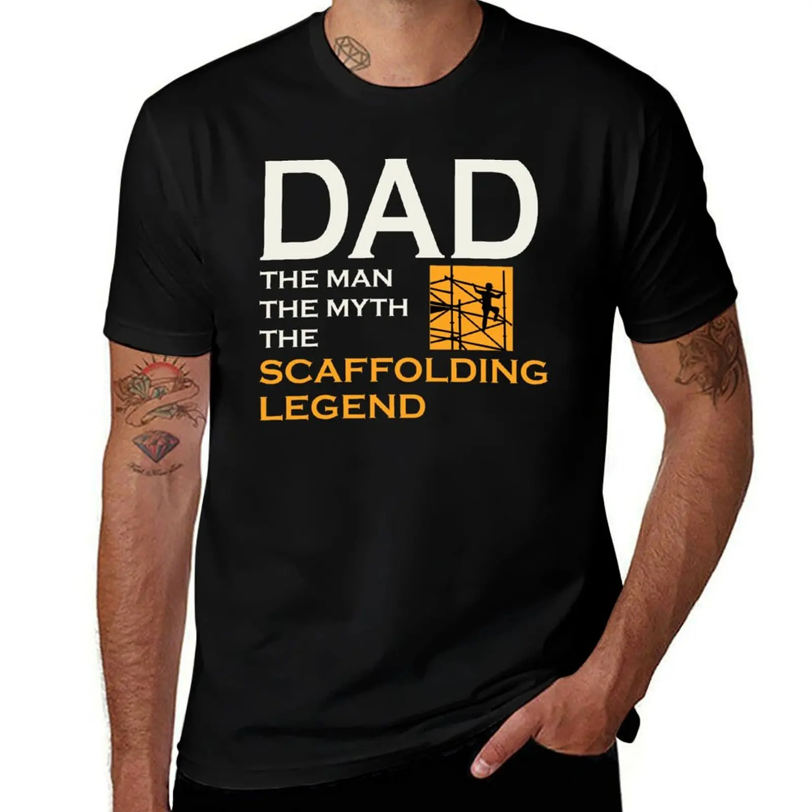 Scaffolder Scaffold Scaffolding Dad Fathers day T-Shirt graphic t shirt vintage plus sizes oversizeds clothes for men