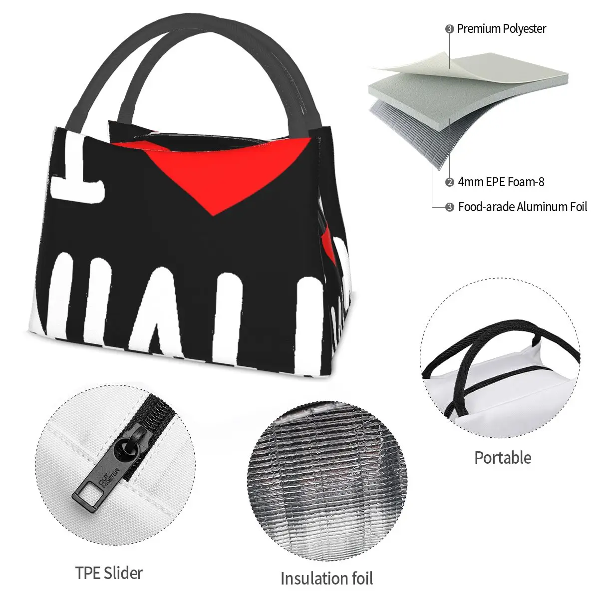 I Heart Niall Horan Portable insulation bag for Cooler Thermal Food Office Pinic Container