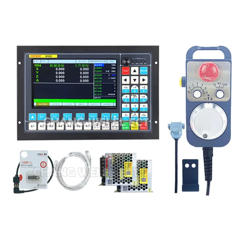 ใหม่ Update Ddcs-Expert/M350-3/4/5 แกน Cnc ออฟไลน์ Controller 1Mhz รหัส G ล่าสุด Mach3 Handwheel Mpg 75W24Vdc