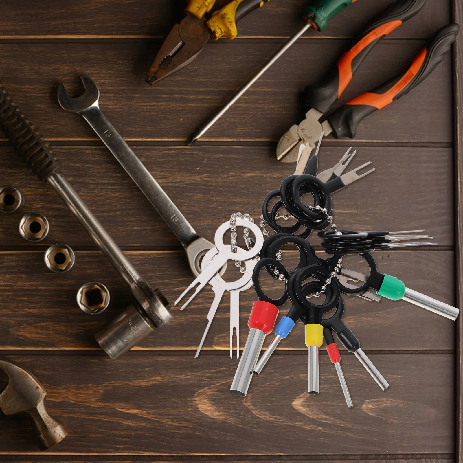 

21Pcs Terminal Pin Extraction Depinning Tool Kit Electrical Connector Removal Automotive Wire Harness Repair Set Pin Extractor