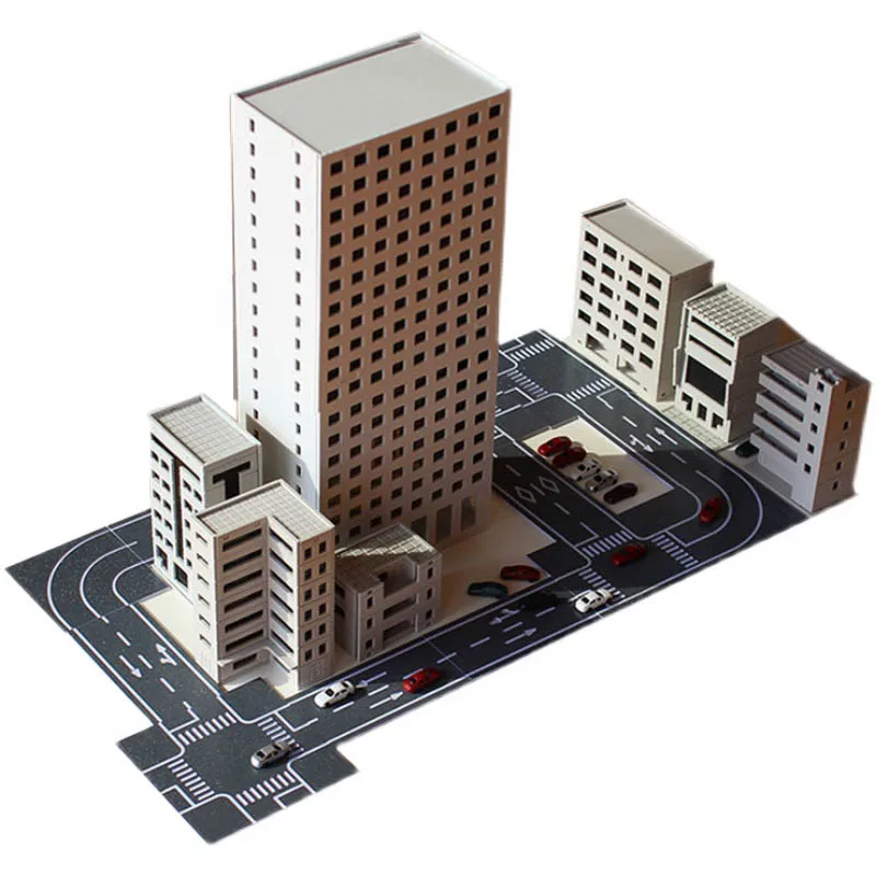 1/300 Outland Models Railway Scenery House Office Building Model For Bandai Gift