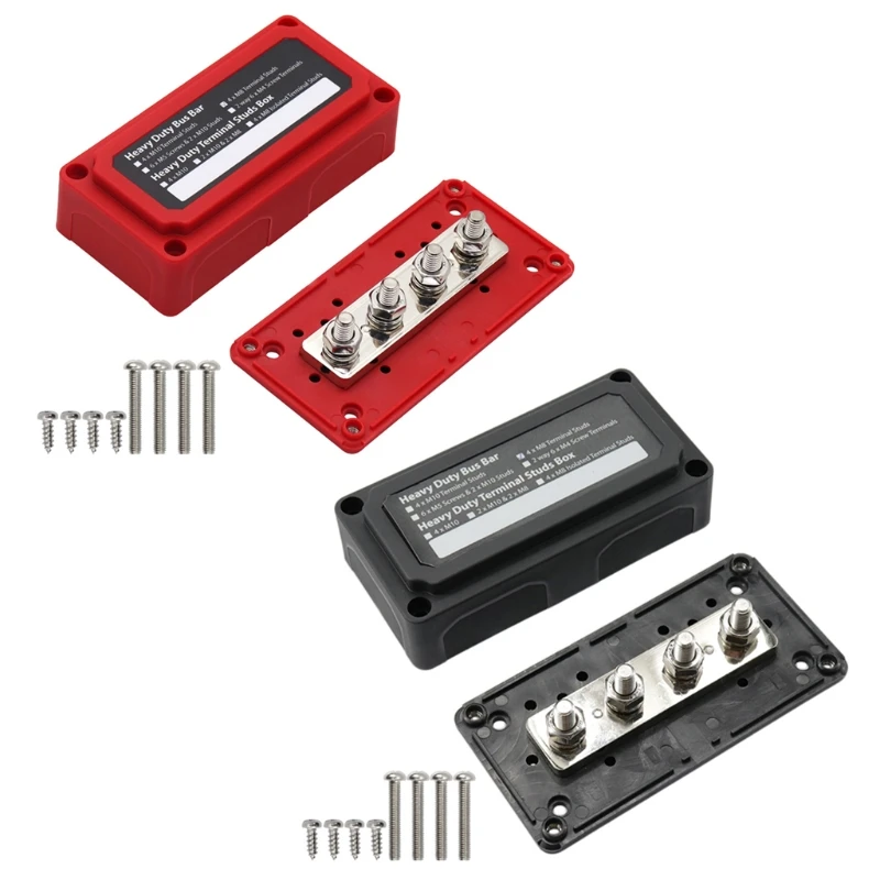 Bus Bar Box Board 300A High Current Busbar Automobiles Maximum Connection Amplifier Power Case