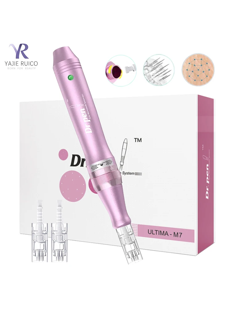 Authentischer Dr. Pen Ultima M7 Multifunktionales Gesichts-Mesotherapie-Gerät mit 0,25mm Nadel Kabelloses Elektrisches Derma-Schönheitsgerät