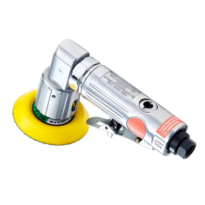 1/2/3 Inch Random Orbital Air Sander, High-Speed 15000RPM Mini Pneumatic Sander for Auto Body Work, 58PCS Air Powered Sander Kit with Sandpapers, Wool Pad, Wavy Sponges - view 5