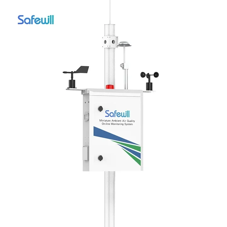 Safewill OEM/ODM ES80A-A6 Analizadores de gas en línea de contaminación del aire al aire libre PM2.5 PM10 TSP Sistema de monitoreo de calidad del aire y polvo