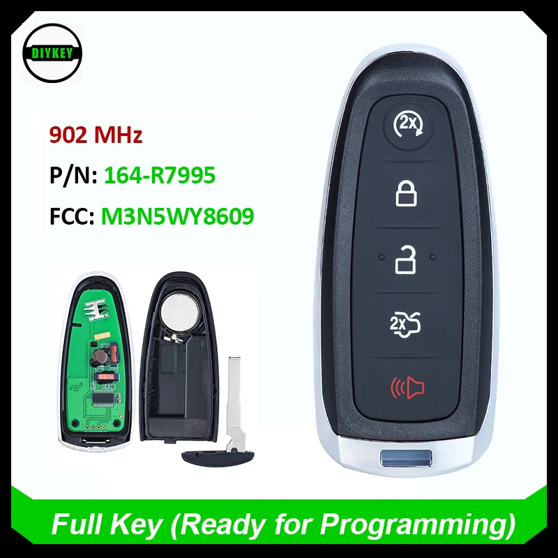 DIYKEY Do Ford Escape Focus C-max Maverick 2013 2014 2015 2016 2017 2018 2019 Inteligentny kluczyk samochodowy M3N5WY8609 164-R7995 CJ5T-15K601-DX