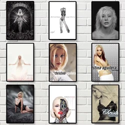 Christina Aguilera Singer Poster Gallery Prints, Self Adhesive Home Decor, Wall Decals, Living Room Sticker