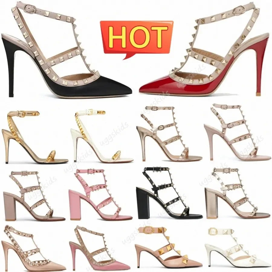 

Дизайнерские люксовые женские туфли на высоком каблуке, босоножки на платформе с заклепками, белые, серебристые, кожаные, с открытым носком, известные бренды