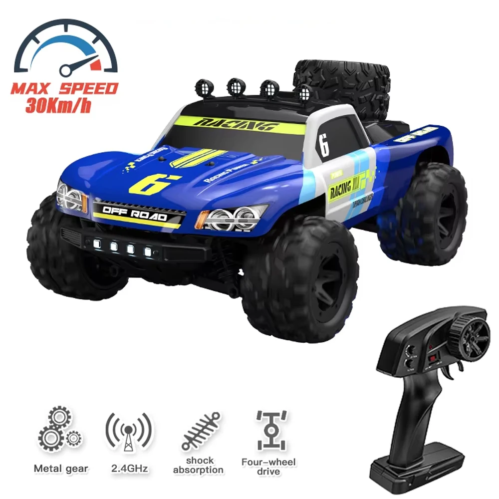 

KF19 4WD RC Car 1:18 High Speed Off-road 30km/h Climbing Crawler 2.4G All Terrain Remote Control Racing Vehicle Toys for Kids