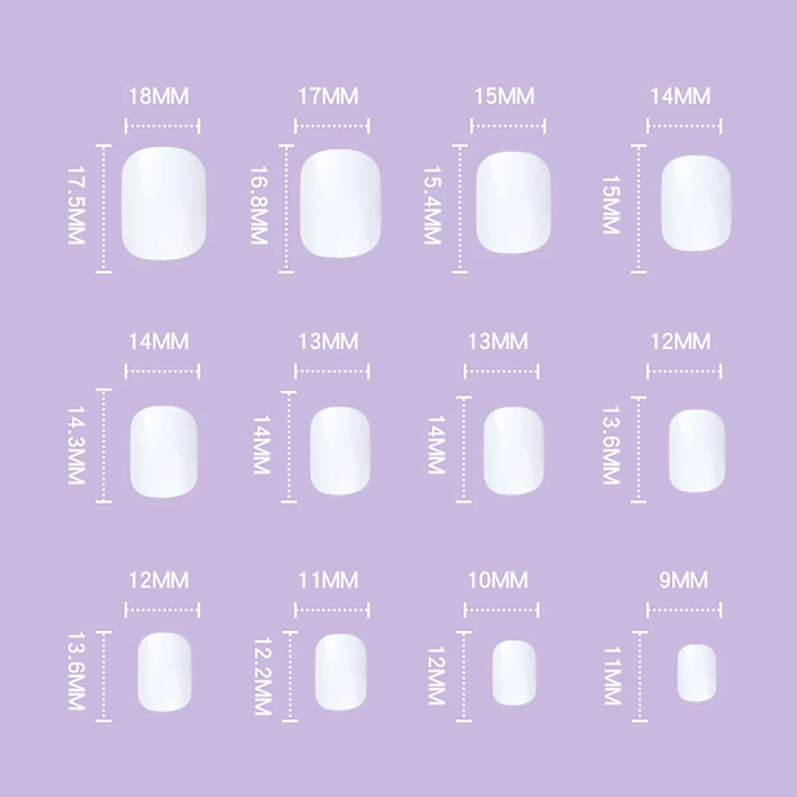 24pcs Fake Nail Patches Short Artificial Nails Long Lasting Safe Material Waterproof False Nails for Women Girls Lover Birthday