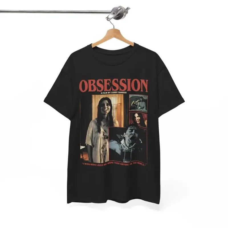Vintage Gothic Horror Tee Horror Movie Obsession Definition T-Shirt Casual Loose Streetwear 2026 Thriller Film Lover Gift Unisex