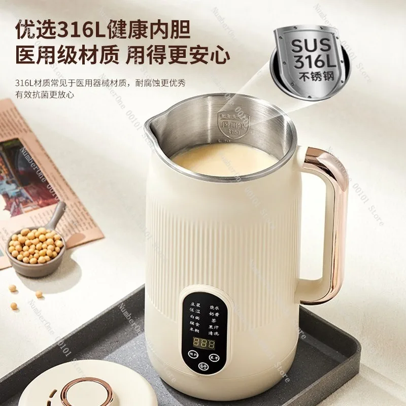 Stainless Steel 316 Soy Milk Maker, Large Capacity Fully Automatic Blending Machine, Food Processor, No-filter Juicer, Home