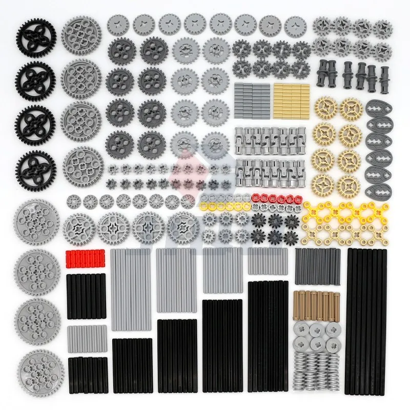 

Набор высокотехнологичных строительных блоков MOC из 314 деталей: шестерни, оси, штифты, аксессуары для сборки автомобилей, развивающая игрушка DIY