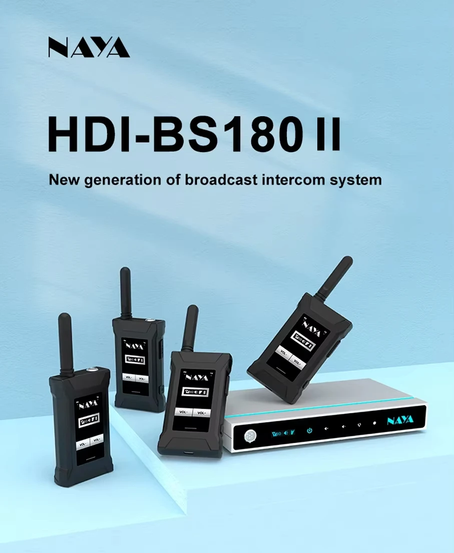 Nouveau NAYA HDI-BS180 II système d'interphone sans fil diffusion de deuxième génération collocation Flexible transmission de ligne de vue 2000M
