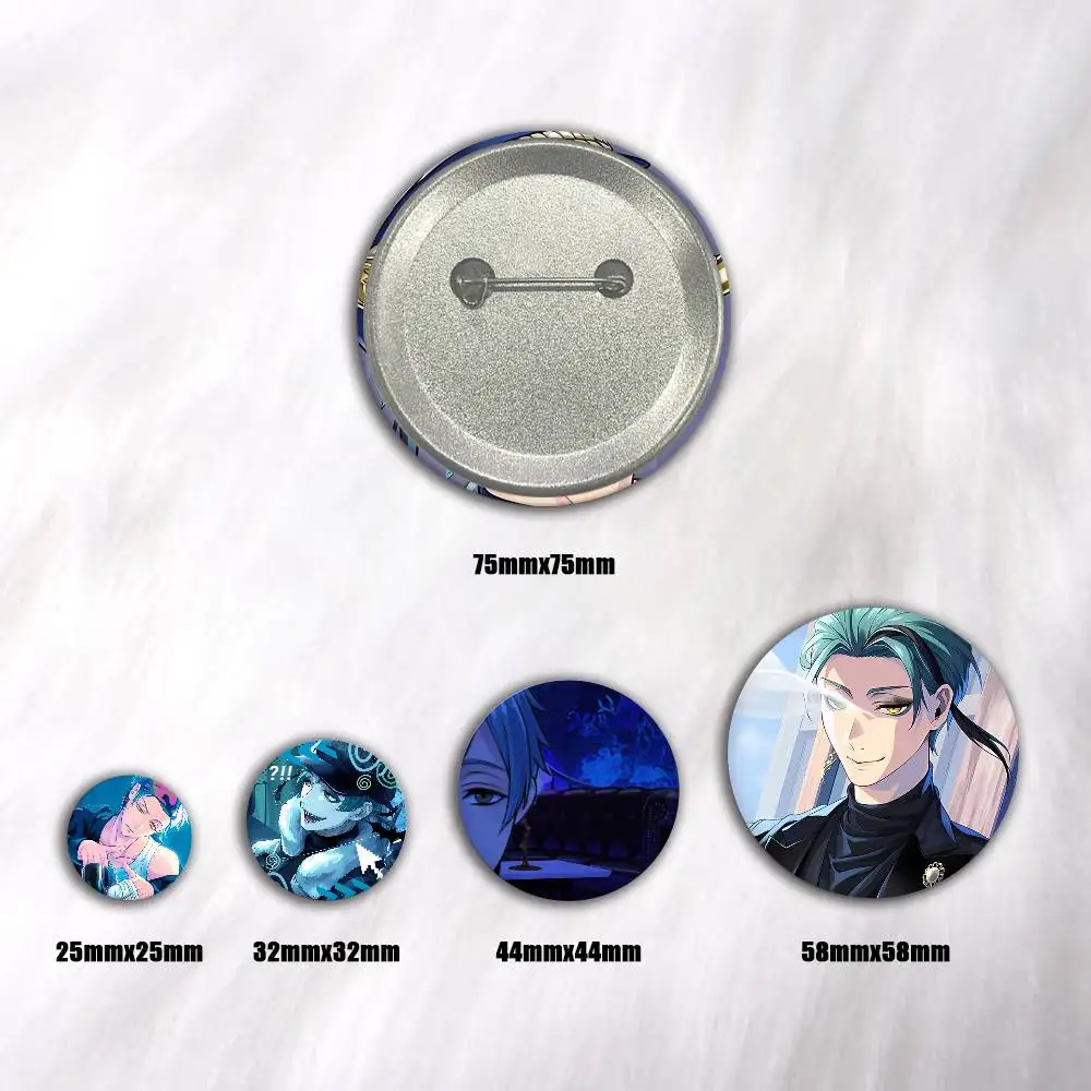 A-F-Floyd L-Leech Anime Tinplate Brooch Figure Icon Badge Handmade Brooches For Backpack Clothes Decoration