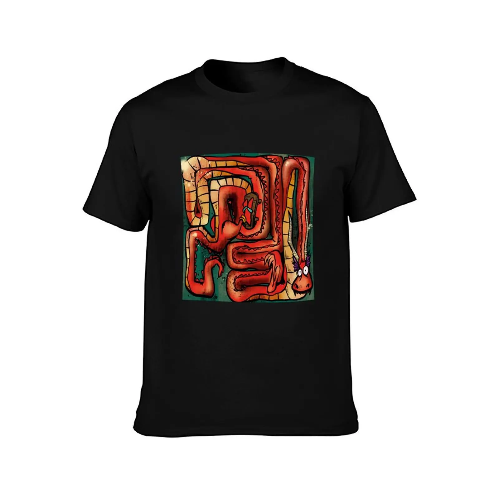 Folded Dragon T-Shirt Outdoor Sports Short Sleeve Top T-Shirt
