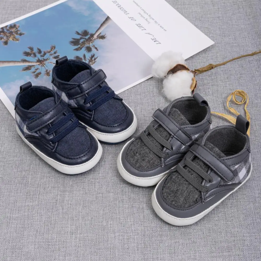 Baby Classic Casual Shoes Pure Color Dirty Resistant Soft Non-slip Sole 0-18 Months Infant Toddler Shoes Indoor Outdoor Wearable