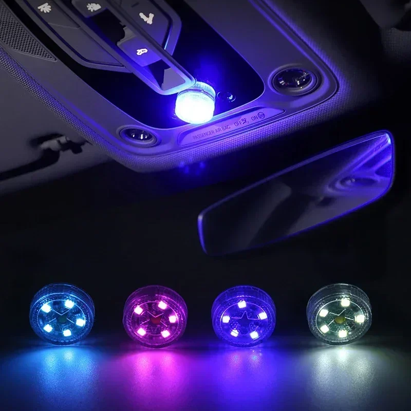 New Car Mini Led Touch Switch Light Universal LED Touch Sensor Book Lights Round Emergency Lamps Car Interior Light Ambient Lamp