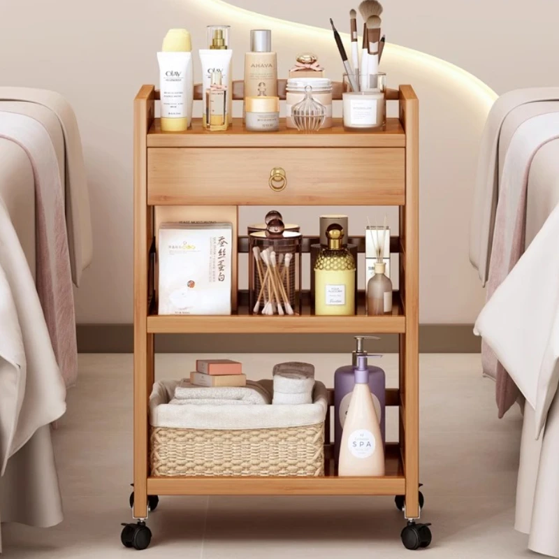 معدات الحلاق لاش صالون عربة ماكياج باديكير أدراج Nanzhu صالون عربة عربة العمل أثاث الوشم Carrito سبا Lstc