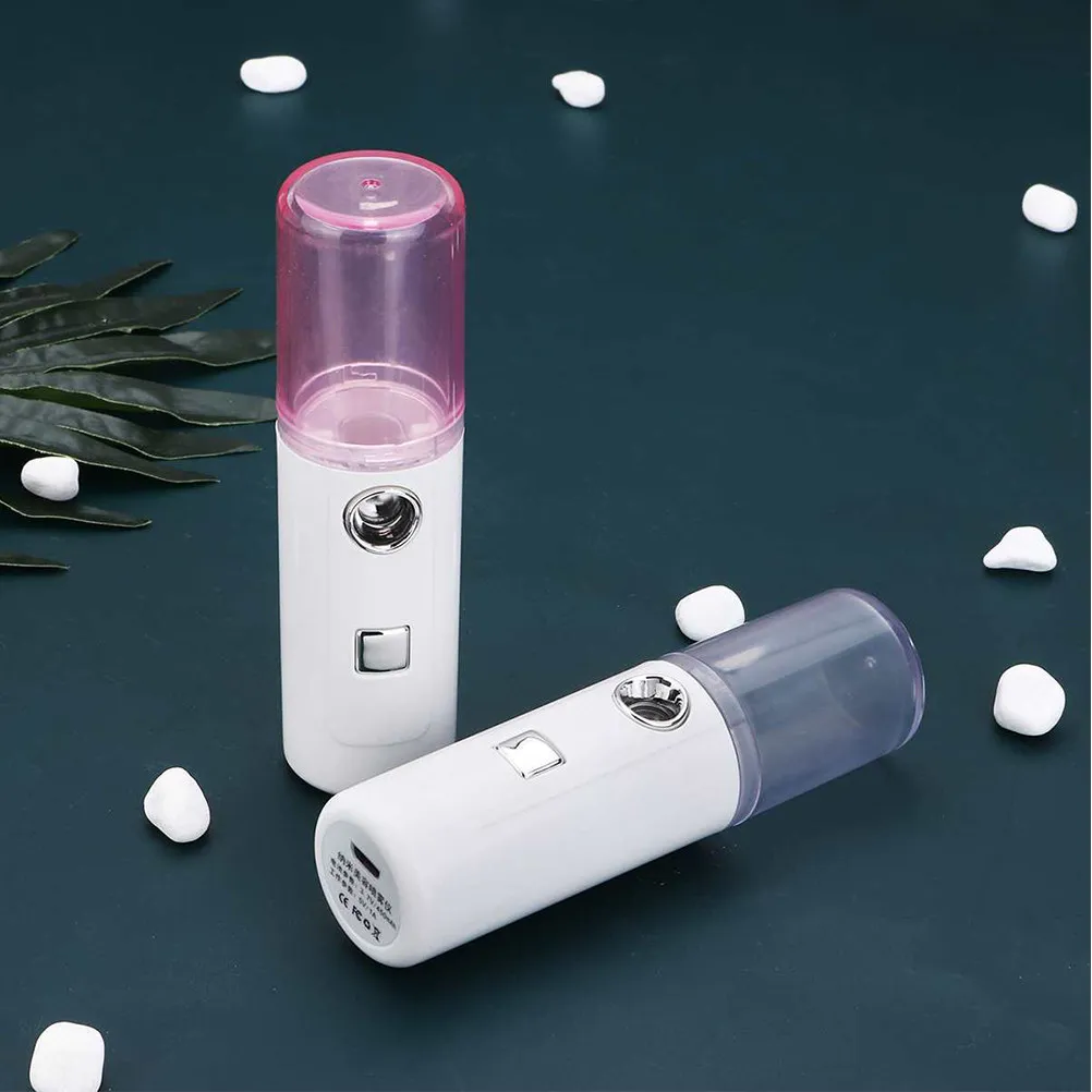 1Pcs USB Portable Facial Steamer 20ml Nano Spray Face Hydrator Humidifier Handheld Moisturizing Pore Cleaner