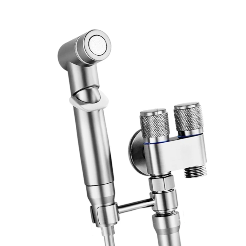 Handheld Bidet Sprayer with Double Outlet Valves Bidet Attachment Toilet Bidet Faucet Sprayer Shower Easy to Installatio