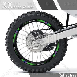 For KX 250 450 500 125 250X 450X KX250F KX450F 50 YEARS Reflective Motorcycle Wheel Sticker Rim Decal Hub Stripe Tape