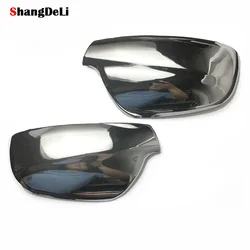 1 Pair Car Wing Mirror Chrome Cover Rearview Mirror Frame Cap Trim for Peugeot 307 2004 - 2012